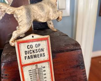 Dickson Farmers Co-Op advertising thermometer, TN