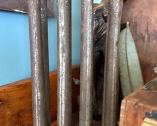 Primitive tin candle mold