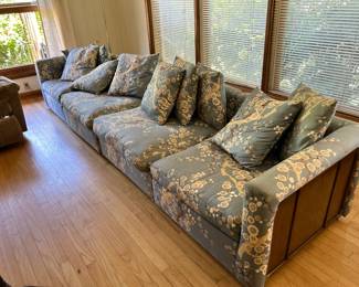 Mid Century Chinoiserie Sectional Sofa - So Chic!