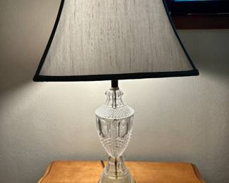 Glass Lamp with Restoration Hardware Lampshade