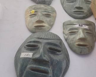 Death masks from Indonesia