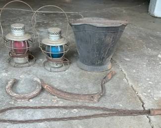 Electrified Vintage Highland Railroad Lanterns More