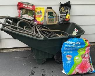 Rubbermaid Lawn Cart, Soil Mixes, Hose