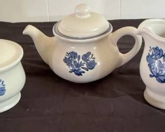 Yorktowne Pfaltzgraff 3 Piece Tea Set