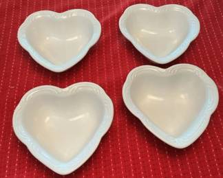 Pfaltzgraff Filigree Heart Bowls