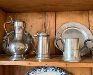 Pewter Tea and Serving Pieces