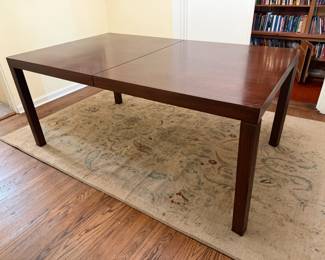 Danish Modern Dyrlund Rosewood Dining Room Table w/One Leaf