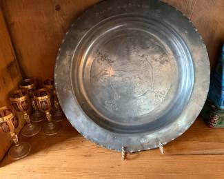 Pewter Tea and Serving Pieces