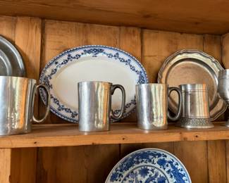 Pewter Tea and Serving Pieces