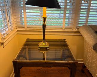 Glass Top End Table, Must check condition in person