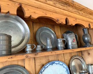 Pewter Tea and Serving Pieces