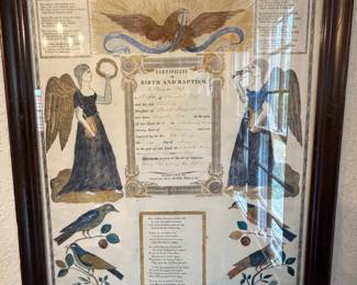 Antique Birth certificate