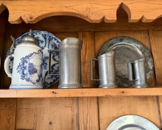 Pewter Tea and Serving Pieces