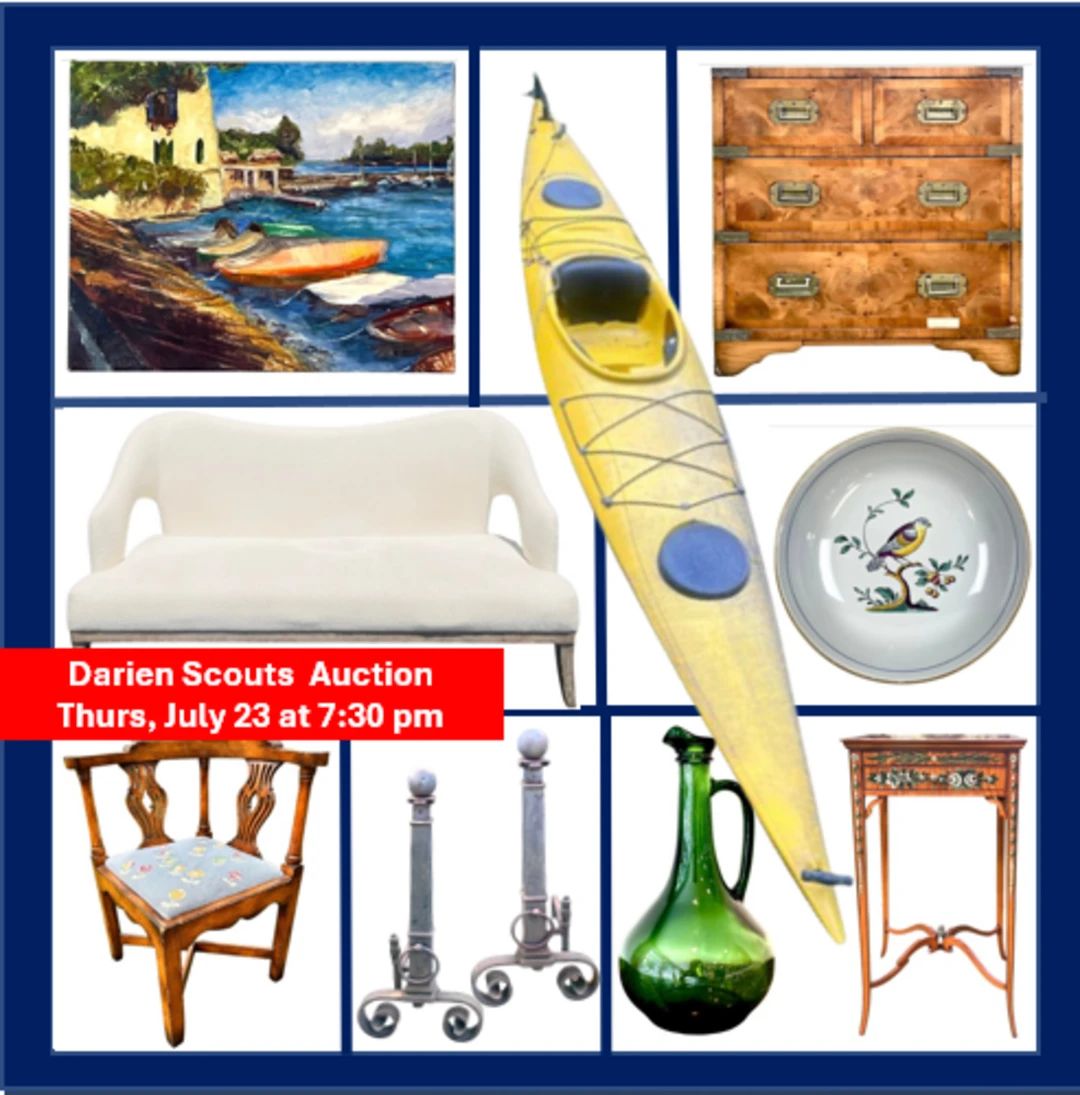 Charity Auction - Darien Treasures: 200 lots of unique, high quality items generously donated by local residents to support Scouting programs.