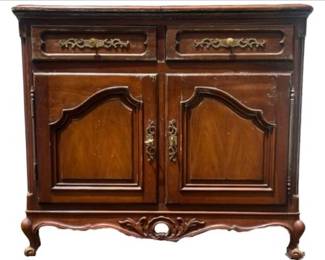 French Provincial Style Expanding Service Top Server & Bar - Signed Century