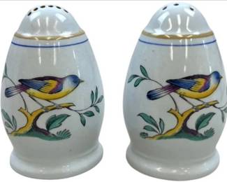 Spode Queens Bird Salt And Pepper Shakers