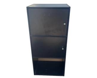 Black Free Standing Storage Cabinet