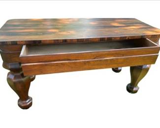 Table With Rosewood Surface & Storage Drawer