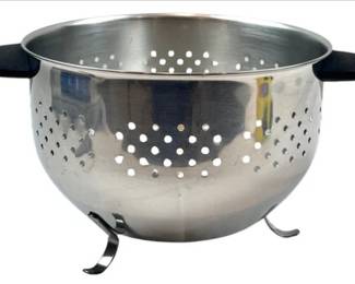Stainless Steel Colander Strainer With Footed Base