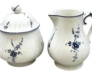 Villeroy & Boch Vieux Luxembourg Covered Sugar Bowl And Creamer Sets