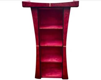 Small Wooden Shelf With Gold Trim