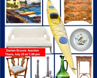 Charity Auction - Darien Treasures: 200 lots of unique, high quality items generously donated by local residents to support Scouting programs.