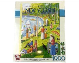 New! The New Yorker 1000 Piece Jigsaw Puzzle - Sunday Afternoon In Central Park