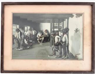 Vintage Collectible Print - Florencio Molina Campos - Notable Argentinian Artist - Framed & Matted
