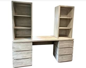 Contemporary Style Secretary - Desk & Matching Bookshelves