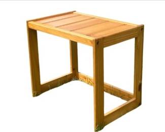 Wooden Slatted Table