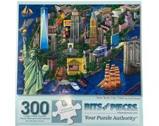 Bits And Pieces 300 Large Piece Puzzle - New York City View By Joseph Burgess
