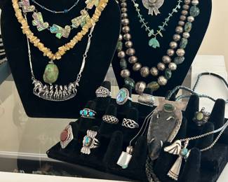 Turquoise, sterling jewelry 