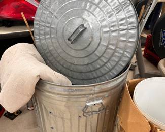 Metal Garbage Can