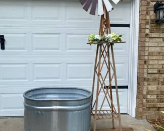 Garden Windmill Water Fountain