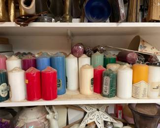 Candles like brand new - in packaging, never used