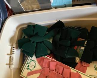 Bows and ribbon - brand new still in packaging