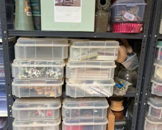 bows, silk flowers, florist foam, ribbons - too many crafting supplies to post -brand new never used