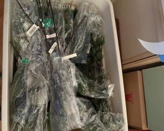 plastic fir tree branches in original packaging never used