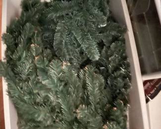 Various plastic holiday trees - never used