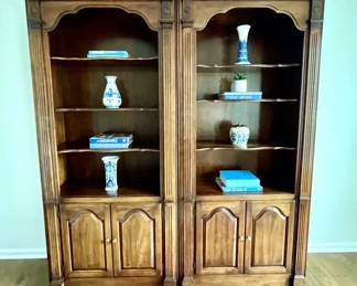 018-LR: Stately Bookcase Pair