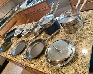 082-KIT: All Clad & Calaphon Pots & Pans