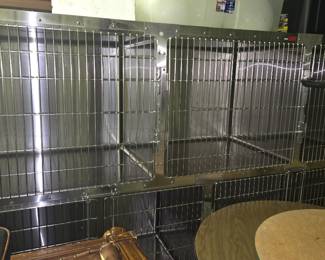 Five Bay animal kennel stain stainless steel steel