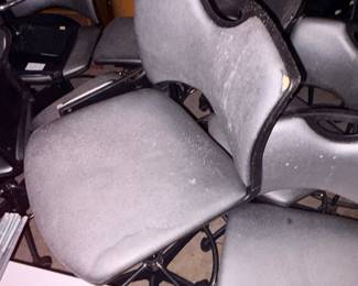 Collection of gray lab stools