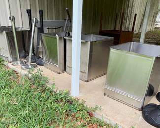 Four stainless steel boxes these would be great for making your own cooler