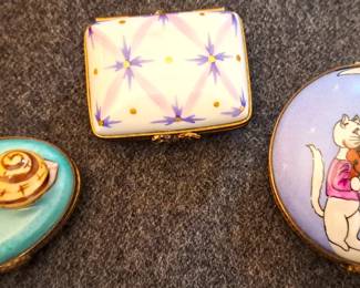 LIMOGES TRINKET BOXES