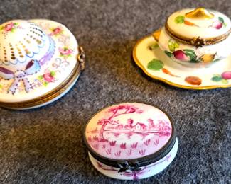 LIMOGES FRANCE TRINKET BOXES
