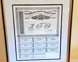 CONFEDERATE BOND CURRENCY