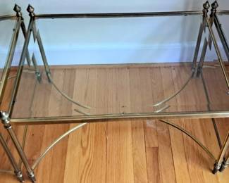 LA BARGE COFFEE TABLE BRASS