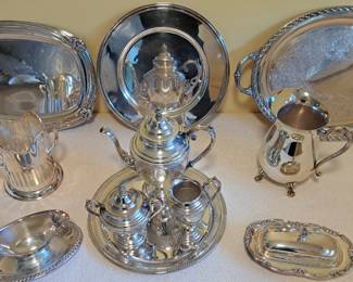 SILVER PLATE TEA SET