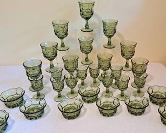 GREEN INDIANA GLASS
